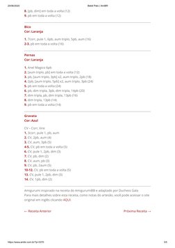 20/06/2020
Bebê Pato | AmiBR
https://www.amibr.com.br/?p=3370
3/5
8. [pb, dim] em toda a volta (12)
9. pb em toda a volta (12