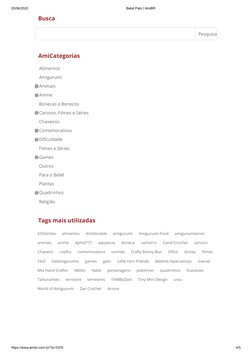 20/06/2020
Bebê Pato | AmiBR
https://www.amibr.com.br/?p=3370
4/5
Busca
AmiCategorias
 Alimentos (https://www.amibr.com.br/?c