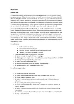 Mapeo óseo 
Cómo se usa? 
el mapeo óseo era uno de los métodos alternativos para evaluar la cresta alveolar residual 
para ga