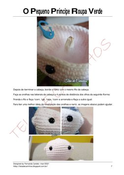 O Pequeno Príncipe Roupa Verde 
Designed by Fernanda Candéo –mar/2021 
http://teiadecarinhos.blogspot.com.br/ (http://teiadec