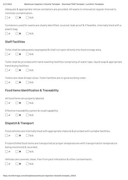 2/17/2023
Warehouse Inspection Checklist Template - Download FREE Template | Lumiform Templates
https://lumiformapp.com/templ