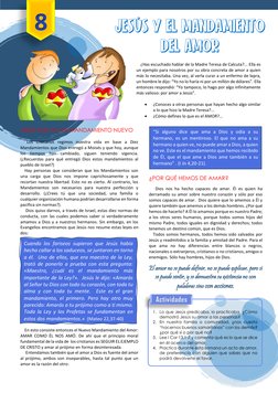 JESÚS Y ELMANDAMIENTO DELAMOR
 
1. Lo que Jesús predicaba, lo practicaba. ¿Cómo 
demostró Jesús su amor a las personas?