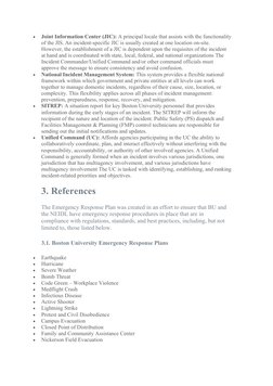 
Joint Information Center (JIC): A principal locale that assists with the functionality
of the JIS. An incident-specific JIC