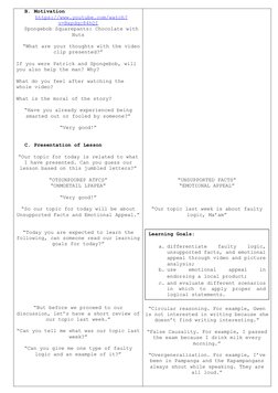 Unsupporteed Facts Examples Understanding Unsupported Facts and Appeals | PDF | Emotions | Critical ...