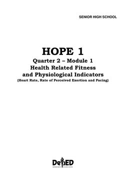 Physical Education and Health 4 Module | PDF | Physical Fitness | Heart ...