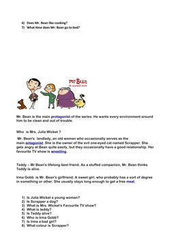 Mr. Bean's Daily Routine Overview | PDF