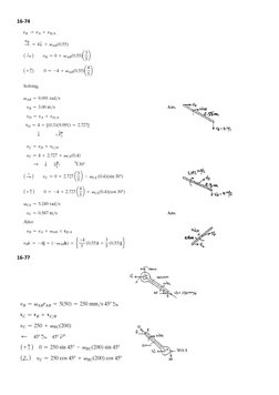 Selected Solutions for Dynamics Chapter 16 | PDF