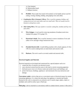 Electrical Installation Overview for Grade 9 | PDF | Electrical Wiring ...