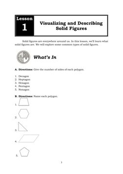 Math5 Q3M5 Solid Figures Dayao RL | PDF | Rectangle | Geometric Objects