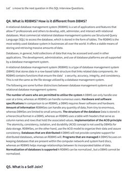 Let’s move to the next question in this SQL Interview Questions.​
Q4. What is RDBMS? How is it different from DBMS?​
A relati