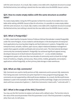 with the same structure. As a result, SQL creates a new table with a duplicate structure to accept 
the fetched entries, but