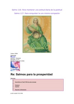 Salmos para la Abundancia y Prosperidad | PDF | Salmos | Misericordia