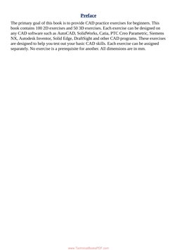 Beginner CAD Practice Exercises Guide | PDF | Computer Aided Design ...