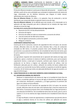 EXPEDIENTE  TÉCNICO: CONSTRUCCIÓN  DE  RESERVORIO  Y  LÍNEA  DE
CONDUCCIÓN; EN EL (LA) SISTEMA DE RIEGO DEL SECTOR DE COMUNPA