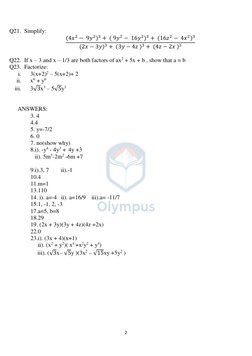 Class 9 Polynomials Worksheet | PDF | Polynomial | Mathematics
