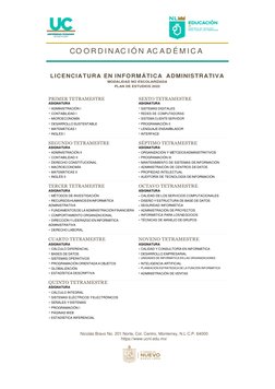 CO O R D I N AC I Ó N AC A D É M I C A 
Nicolás Bravo No. 201 Norte, Col. Centro, Monterrey, N.L C.P. 64000 
https://www.ucnl