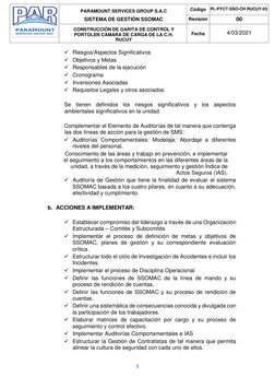 Rucuy Construcción de Garita de Control Rucuy | PDF | Seguridad y salud ...