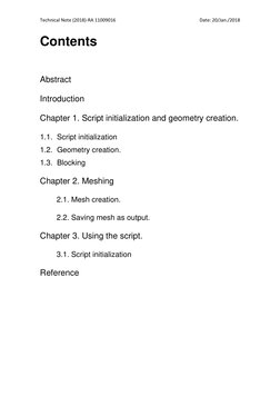 Technical Note (2018)-RA 11009016 
 
Date: 20/Jan./2018 
Contents 
 
Abstract 
Introduction 
Chapter 1. Script initialization