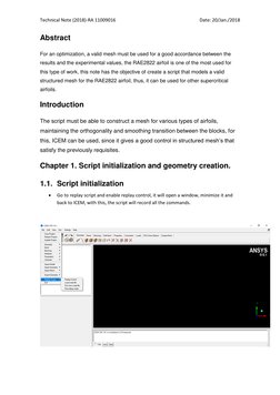 Technical Note (2018)-RA 11009016 
 
Date: 20/Jan./2018 
Abstract 
For an optimization, a valid mesh must be used for a good