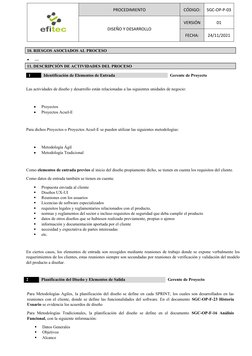 Procedimiento de Diseño y Desarrollo SGC | PDF | Software | Diseño