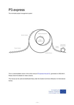 Co-funded by the
Erasmus+ Programme
of the European Union
P3.express
The minimalist project management system
Project Initiat