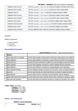 ODA ODACLI and ODAADMCLI Command Line Reference (Doc ID 2411941.1 ...