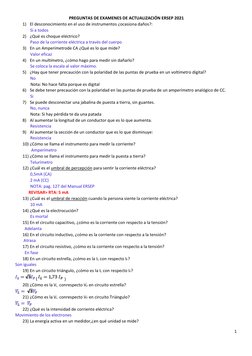 1
PREGUNTAS DE EXAMENES DE ACTUALIZACIÓN ERSEP 2021
1) El desconocimiento en el uso de instrumentos ¿ocasiona daños?: