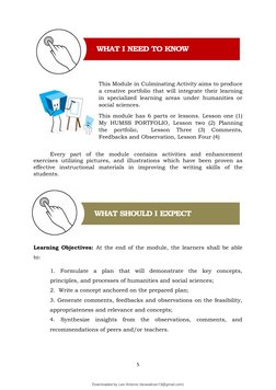 Module Culminating Activity Grade 12 Humss | PDF