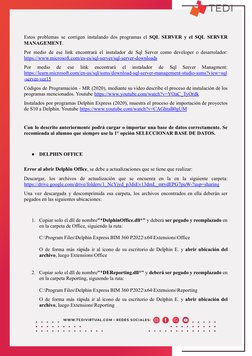 Errores Comunes en Delphin Express 2024 | PDF | Servidor SQL de ...