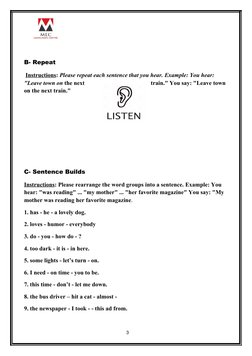 Repeat Example Sentence Versant English Placement Test Guide | PDF | Language Arts & Discipline