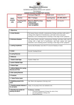 Region V (Bicol)
SCHOOLS DIVISION OFFICE OF ALBAY
Tiwi District
CARARAYAN-NAGA ELEMENTARY SCHOOL
 
School
Cararayan-Naga E.S