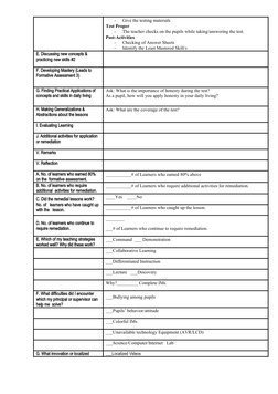 -
Give the testing materials
Test Proper
-
The teacher checks on the pupils while taking/answering the test.
Post-Activities