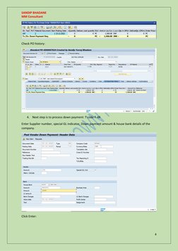 SAP Vendor Down Payment Process Guide | PDF | Invoice | Receipt