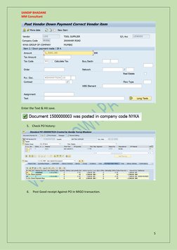 SAP Vendor Down Payment Process Guide | PDF | Invoice | Receipt