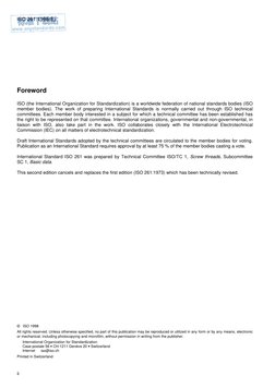 Iso 261-1998 | PDF | International Organization For Standardization | Screw