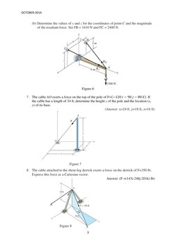 3D Force System Problems and Solutions | PDF | Euclidean Vector ...
