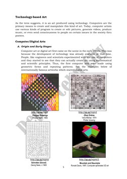 Technology-Based Art in Arts 10 Module | PDF | Computer Art | 3 D ...