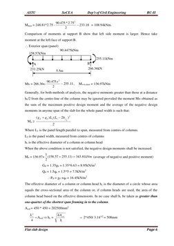 Flat Slab Design Using Equivalent Frame Method | PDF | Column | Beam ...