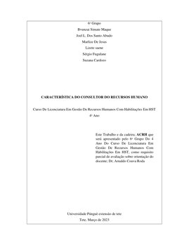 2 
 
6ᵒ Grupo 
Bvunzai Simate Maque 
Joel L. Dos Santo Abudo 
Marlize De Jesus 
Lizete saene 
Sérgio Fugulane 
Suzana Cardozo
