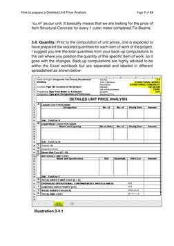 Preparing a Detailed Unit Price Analysis | PDF | Taxes | Value Added Tax