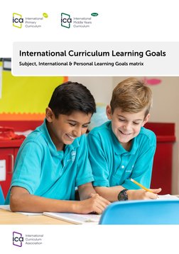 International Curriculum Learning Goals
Subject, International & Personal Learning Goals matrix
