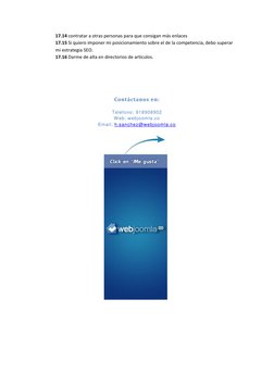 (http://www.facebook.com/pages/webjoomlaco/146198725462301)17.14 contratar a otras personas para que consigan más enlaces 
1