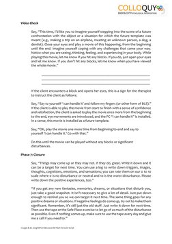 ©Logie & de Jongh/DFarrell/24102018/ Flash-forward Script 
 
Video Check 
 
Say, “This time, I’d like you to imagine your