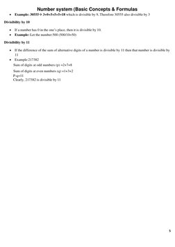 Number System: Concepts & Formulas | PDF | Numbers | Rational Number