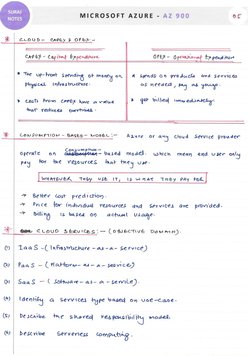 Azure Notes PDF | PDF