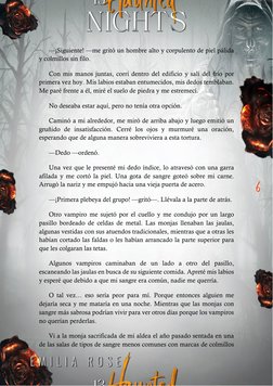 6 
—¡Siguiente! —me gritó un hombre alto y corpulento de piel pálida 
y colmillos sin filo. 
Con mis manos juntas, corrí de