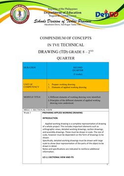 Grade 8 Technical Drawing: 2nd Quarter | PDF | Drawing | Technical Drawing