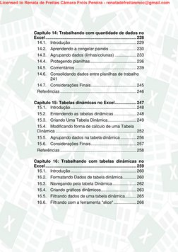 Capítulo 14: Trabalhando com quantidade de dados no 
Excel ..............................................................