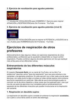 Ejercicios de respiración para cantar | PDF | Canto | Respiración