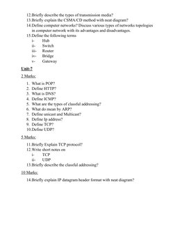 Important Questions on Computer Networks | PDF | Computer Network ...